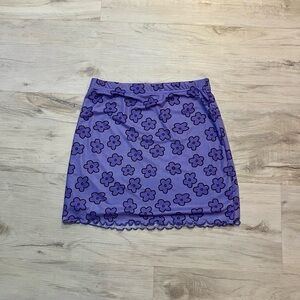 Purple Mini Skirt